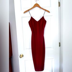 Perfect date night dress! Form fitting, modest length & classy amount cleavage!